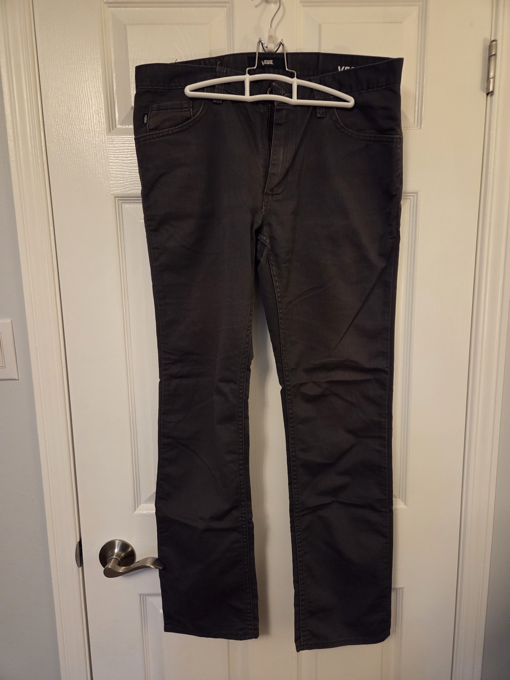 Vans Men's Dark Gray Chinos - Straight Fit